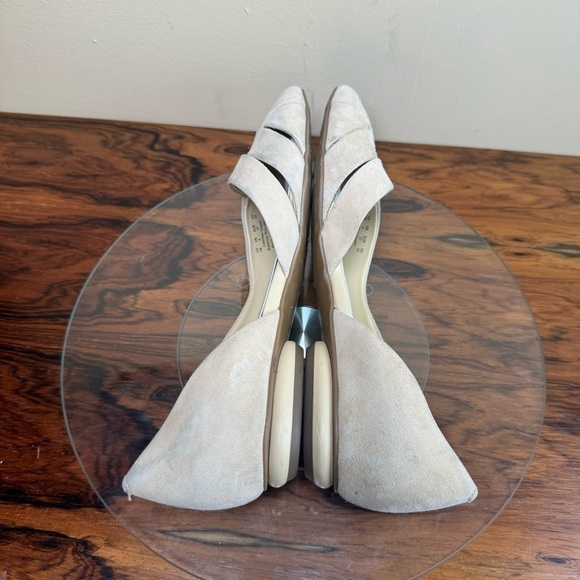 Franco Sarto Braela Almond Toe d'Orsay Flat in sand suede - Picture 15 of 16